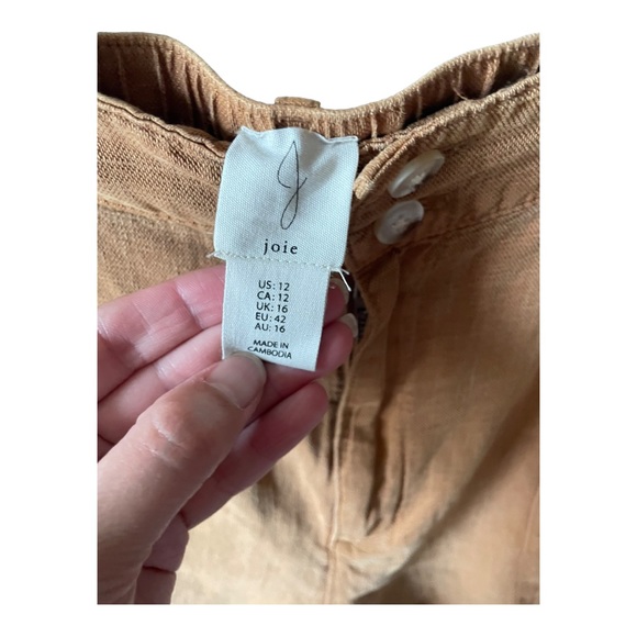 JOIE Linen Lyocell Blend Relaxed Shorts Size 12 - Picture 5 of 11